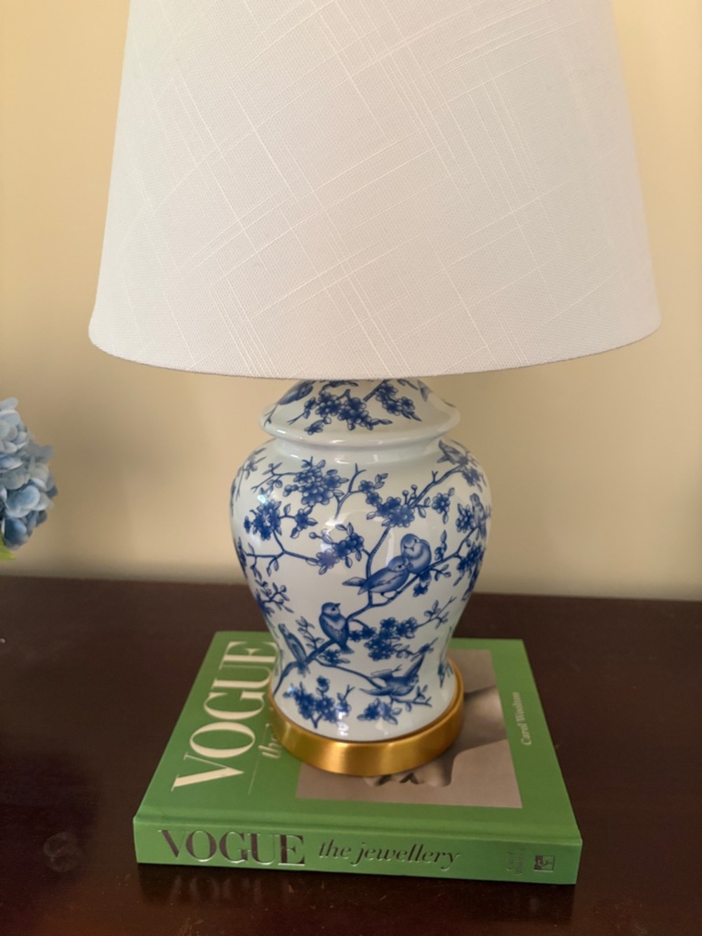 JONATHAN Blue & White chinoiserie lamp - Picture 2 of 3